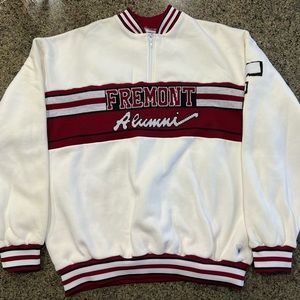 Varsity brand Fremont Alumni 1/4 zip XXL high school sweatshirt sweater 2XL